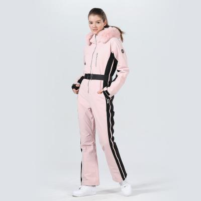 China Exclusive Hot Selling Breathable Good Quality Women's Overall Waterproof Snowsuits One Piece Ski Suits for sale