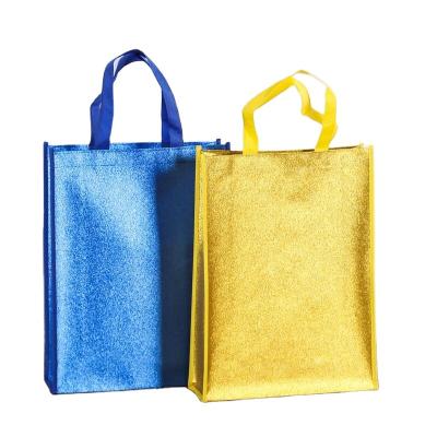 China 2021 New Design Processed Customized Non Woven PP Glitter Bag for sale