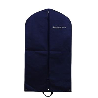 China Cheap Customized Folded Nonwoven Suit Cover Garment Bag Clothes Covers Bags Customized Size for sale