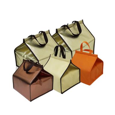 China Waterproof Insulation Handbag Custom Reusable Non Woven Cooler Bag for sale