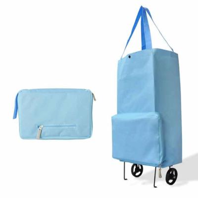 China Factory Price Strong High Quality Supermarket Collapsible Trolley Foldable PP Woven Shopping Bag for sale