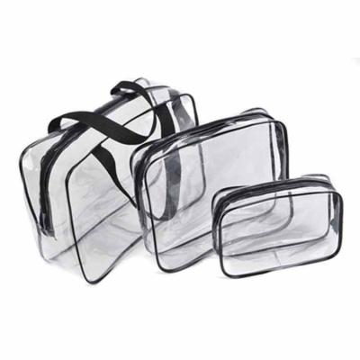 China Eco - Friendly Custom Printed Durable Using Cosmetic Bag Transparent Clear PVC Cosmetic Bag for sale