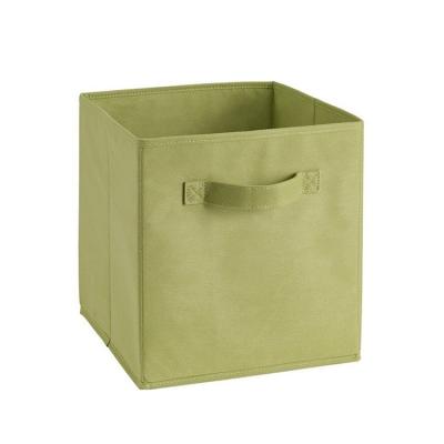 China Sustainable Nonwoven Fabric Folding Cabinet Toys Clothes Storage Box With Handle for sale