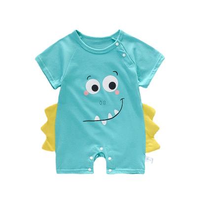 China Breathble Comfortable 2021 Summer New Half Sleeve Newborn Overalls Rompers Baby Rompers for sale