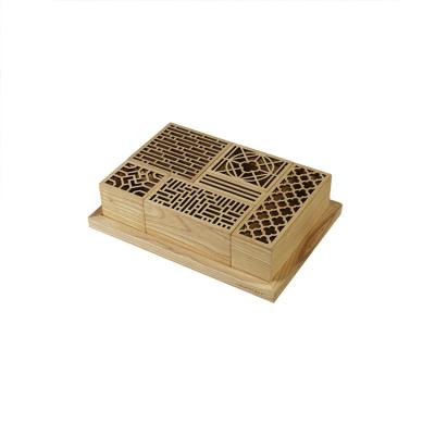 China Handmade By Carved Wood Crate Art Crafts Multifunctional Wooden Trunk Home Decorative Wooden Treasure Chest Storage Storage Box for sale