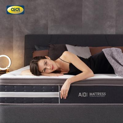 China AIDI Foldable Twin Pocket Double Queen Coil Spring Latex Gel Memory Foam for sale