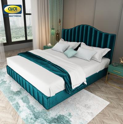 China Factory Wholesale Bedroom Furniture Leather Bed Adjustable (Size) Frame Modern King Size Queen Oem Factory Price for sale