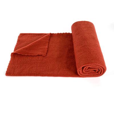 China Red Soft Fleece Airline Blanket 100% Polyester Airline Blanket for sale