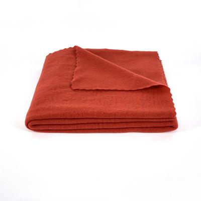 China Red Soft Fleece Airline Blanket 100% Polyester Airplane Blanket for sale