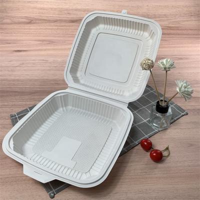 China EcoNewLeaf New Design Microwavable 9 Inch Outdoor Biodegradable Disposable Lunch Container Take Out Food Containers for sale