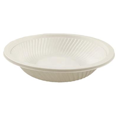 China EcoNewLeaf Disposable Customized 6.4 Inch Microwavable Dessert Bowl Round Shape Disposable Bowl For Food for sale