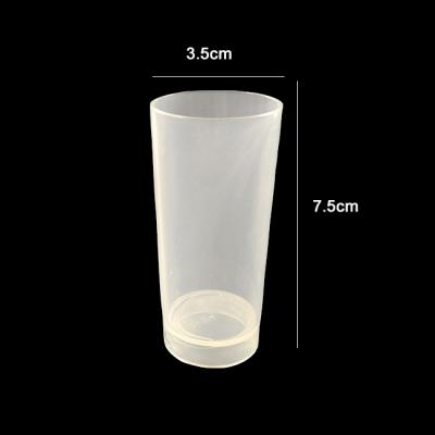 China Sustainable Small Plastic Disposable Party Cups Eco Friendly EcoNewLeaf Pulled Cup For Food Tastings for sale