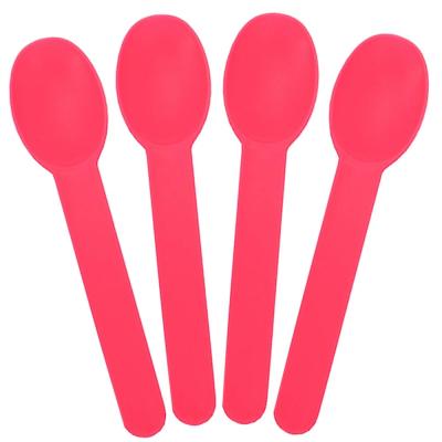 China Disposable Plastic Eco Yogurt Spoon EcoNewLeaf Disposable Plastic Cornstarch Plastic Spoon Disposable Yogurt Spoons For Ice Cream for sale