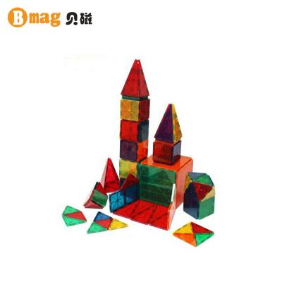 China Creative Toy Welcome OEM Toys Building Magnetic Plastic Tiles for sale