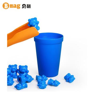 China teaching & Playing Montessori Rainbow Matching Game Counting Bears with Stacking Cups for sale