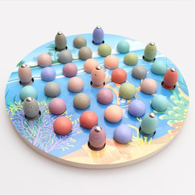 China Factory price eco-friendly material magnetic fishing clip beads educational toys with hign quality wooden materials for sale