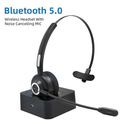 China Charging Low Noise Canceling Wireless Mic USA Headset For Call Center Office Phone BT 5.0 Earphone With Charging Low Noise Canceling Mic for sale