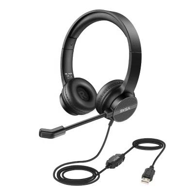 China NEW Headband Office Call Center Headset 3.5mm USB Headset With Microphone Volume Control For Business Center for sale