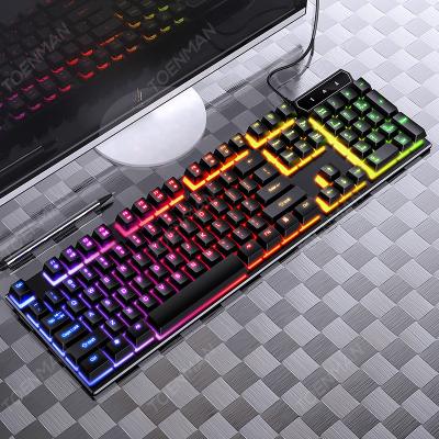 China NEW SALE Multimedia Computer Keyboard 2021 Multifunctional Waterproof Keyboard HOT Color Backlit Keyboard with Light Characters USB High Speed ​​Gaming Keyboard for sale