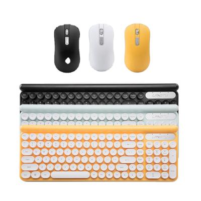 China For Laptop NEWCOMER 2021 Ultra Slim Mini Portable Keyboard and Mouse Set For Desktop Gaming 2.4G Wireless Keyboard Mouse Combos for sale