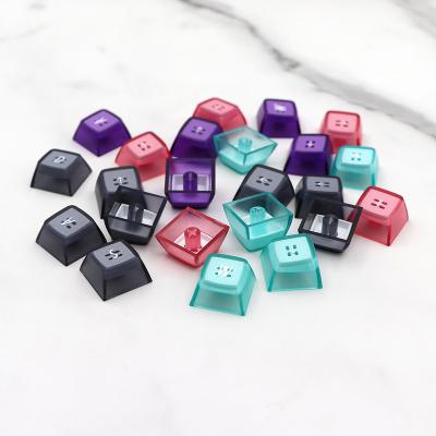 China 9key mechanical keycaps multi-color black, purple, pink, 1U blue mechanical keycap two color injection molding keycaps for61 for sale