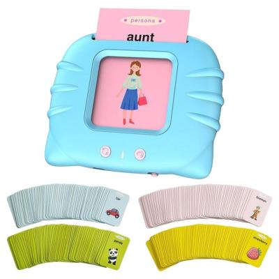 China HOT Cat ABS Cartoon Machine Educational Early Children's Day Gift Cat Preschool Learning Toys Kids Safety Material Audible Flash Cards for sale