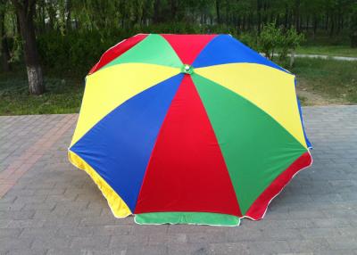 China Multicolor 40 Inch Outdoor Parasol Umbrella With Customized Printing Logo for sale