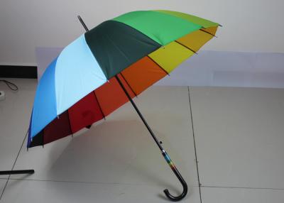 China Corporate Promotional Rainbow Folding Umbrella With Anti Rust Steel Pole Shaft for sale