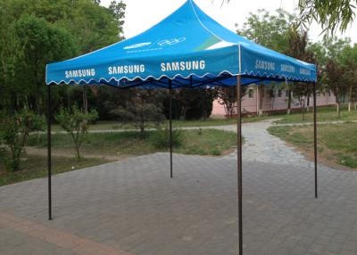 China De blauwe Staalluifel 3x3 duikt Gazebo-Handdruk voor Strand op Adverterend de Handel toont Te koop