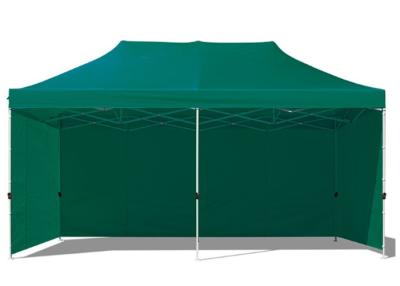 China Green Fabric 3x6 Pop Up Gazebo Pavilion , Aluminium Pop Up Gazebo With Sides for sale