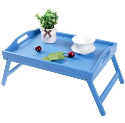 China Amazon Hot-selling Eco-friendly Bamboo Food Tray Breakfast Tray Bed Tray FST-001B for sale