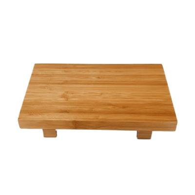 China Sustainable Japanese Food Sushi Tray 100% Bamboo Tray Single Bamboo Rectangle for sale