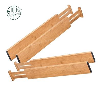 China Best Selling Sustainable Expandable Storage Drawer Divider Bamboo Organizer for sale