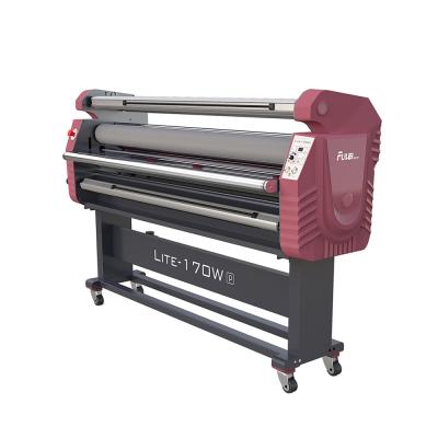 China 67in Wide Format Full-auto Hot Thermal Roll-to-Roll Pneumatic Type Laminator Machine FMJ-LITE-170P for sale