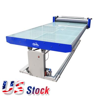 China Stock USA Advertising Company, 51in x 98in Flat Bed Laminating Machine Hot and Cold Laminator for Rigid and Flex Media for sale