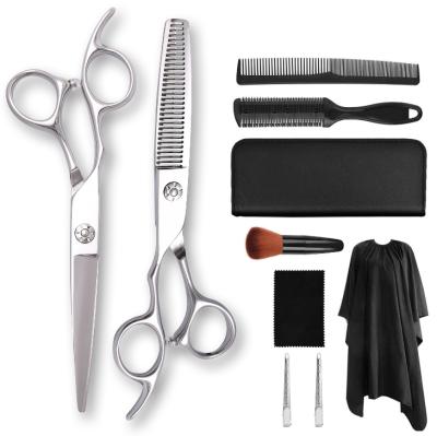 China Hair Thinning Barber Kit Set of Barber Scissors Hair Cutting Scissor Embroidery Gunting Stainless Steel for sale