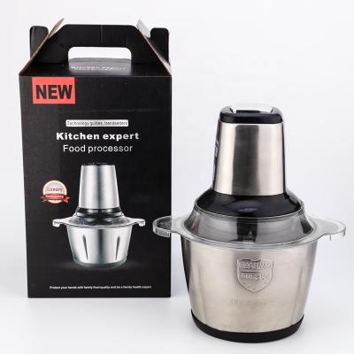 China 3L Cup Electric Meat Grinder Stainless Steel Food Processor for sale