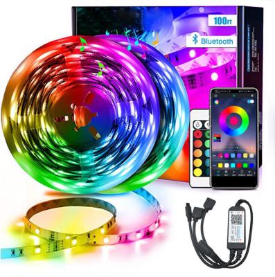 China LUXURY WIFI APP+ Remote Control Smart Home Led Strip Lights 12V Waterproof IP65 5050 RGB 65ft Led Dream Strip Lights For Wedding Decor for sale