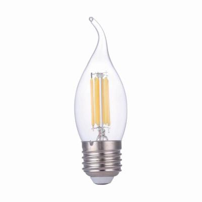 China Decoration factory price 220V 4W 6W C35 LED E27 E14 filament bulbs for Christmas decoration and wall light in the garden LED filament for sale