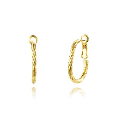 China Gold TRENDY Color Brass Stud Earrings For Women OEM Fashion Gold Plated Stud Earrings Factory Supplier Jewelry for sale