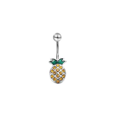 China Wholesale TRENDY Silver Plated Brass Stud Earrings Girl Fashion Jewelry Pineapple Earrings Earring for sale