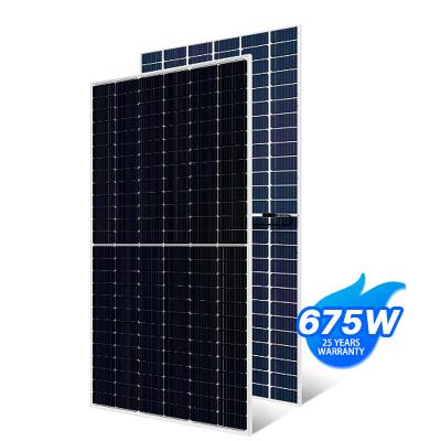 China Mono Solar Power System Factory High Electricity 655w 660w 665w 670w 675w PV Module Solar Panel for sale