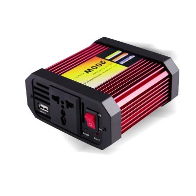 China AC 220V 110V High Efficiency 200W DC 12V 24V 48V Solar Off Grid Pure Sine Wave Power Inverter 147*115*57 for sale