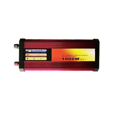 China High Efficiency 1000W 1kw DC 12V 24V 48V AC 220V 110V Solar Off Grid Pure Sine Wave Power Inverter 297*115*57 for sale