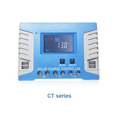 China Charger Controller CT Series PWM 10A 20A 30A 40A 50A 60A Auto Solar Charge Controller for sale