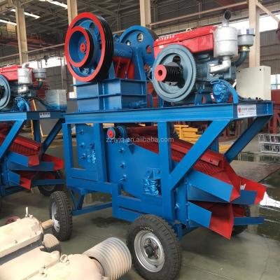 China Small Portable Mobile Lime Stone Jaw Crushers for sale