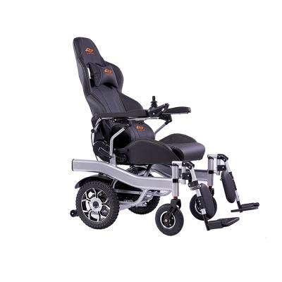 China Automotive Leather Skeleton And Aluminum Alloy VOC Multifunctional Smart Wholesale Cheap Lithium Battery Electric Wheelchair for sale