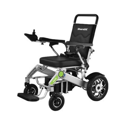 China 2020 Hot Selling Portable Aluminum Alloy ShareSIC Amazon Wheelchair Auto/Manual Foldable Electric Wheelchair For Disabled for sale