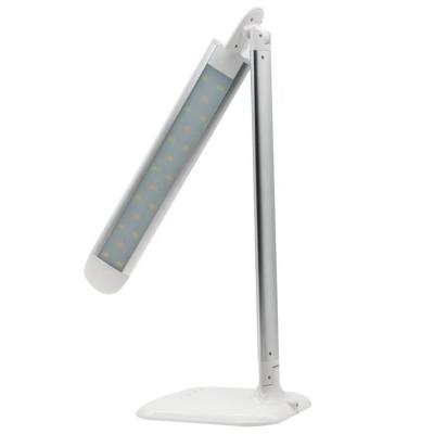 China Foldable modern style and silver color led desk lamp alloy folding aluminous desk lamp for sale