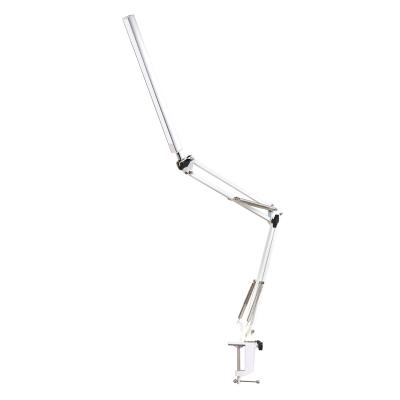 China Modern LED Clip Eye Protect Study Reading Desk Lamp Arm Foldable USB Long Dimming Cosmetic Tattoo Manicure Working Table Lamp for sale